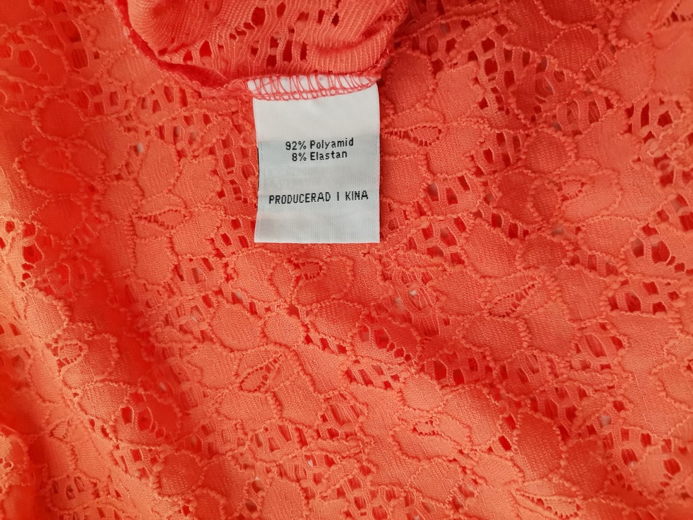 Rosebud Stl L Färg Orange V-ringning Blus Kortärmad