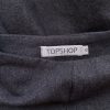 Topshop Stl 12 (40) Färg Grå A-linjekjol Knälängd Material Ull