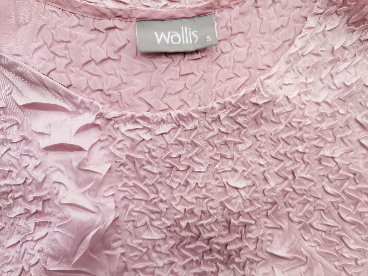 Wallis Stl S Färg Rosa Rund urringning Blus Ärmlös