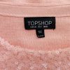 Topshop Stl 36 Färg Pudrig Rosa Rund urringning Tröja Kortärmad Material Bomull 100% Finstickat