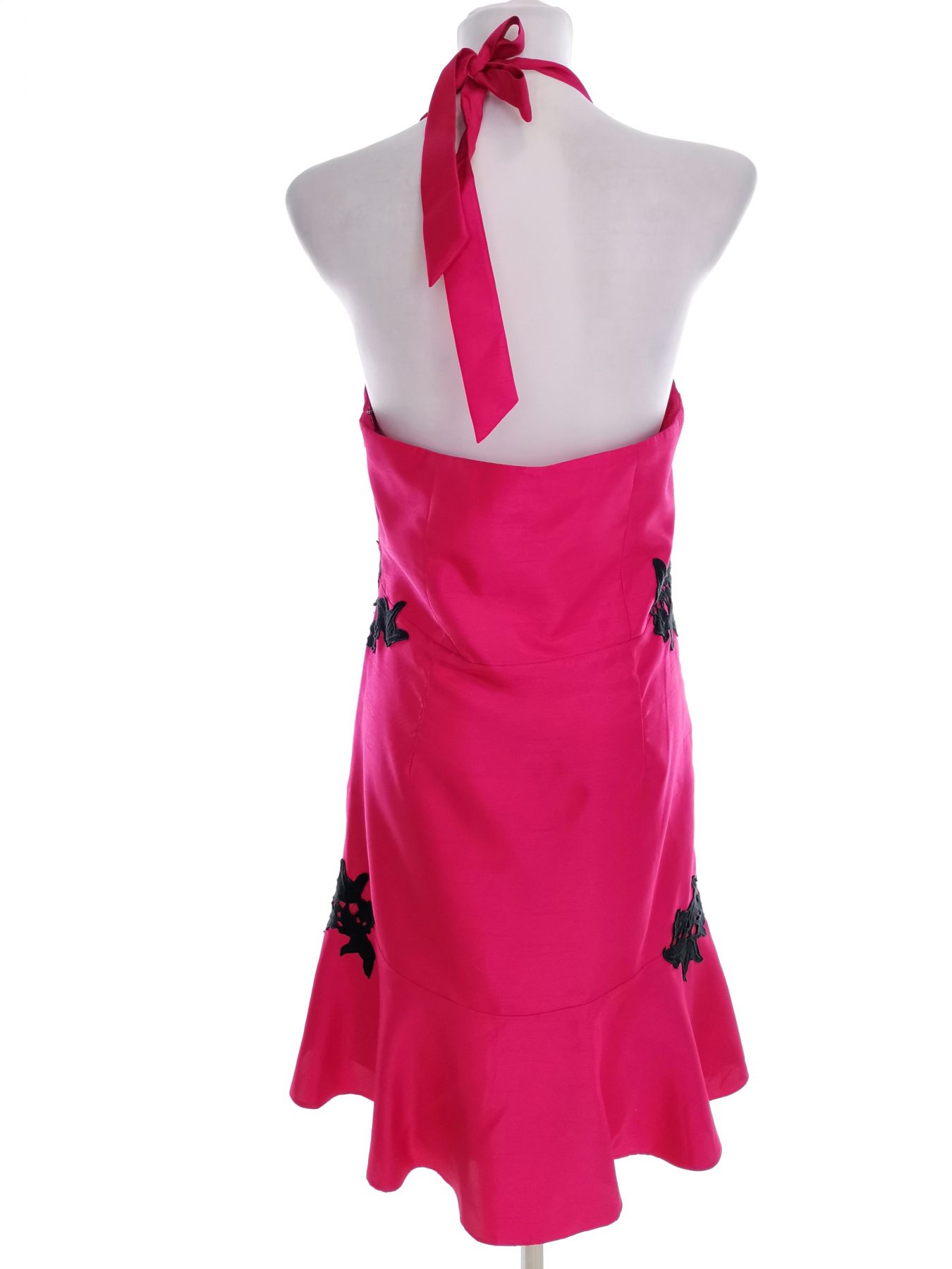 Teatro Stl 10 (38) Färg Fuchsia Halter A-linje Klänning Ärmlös Midi