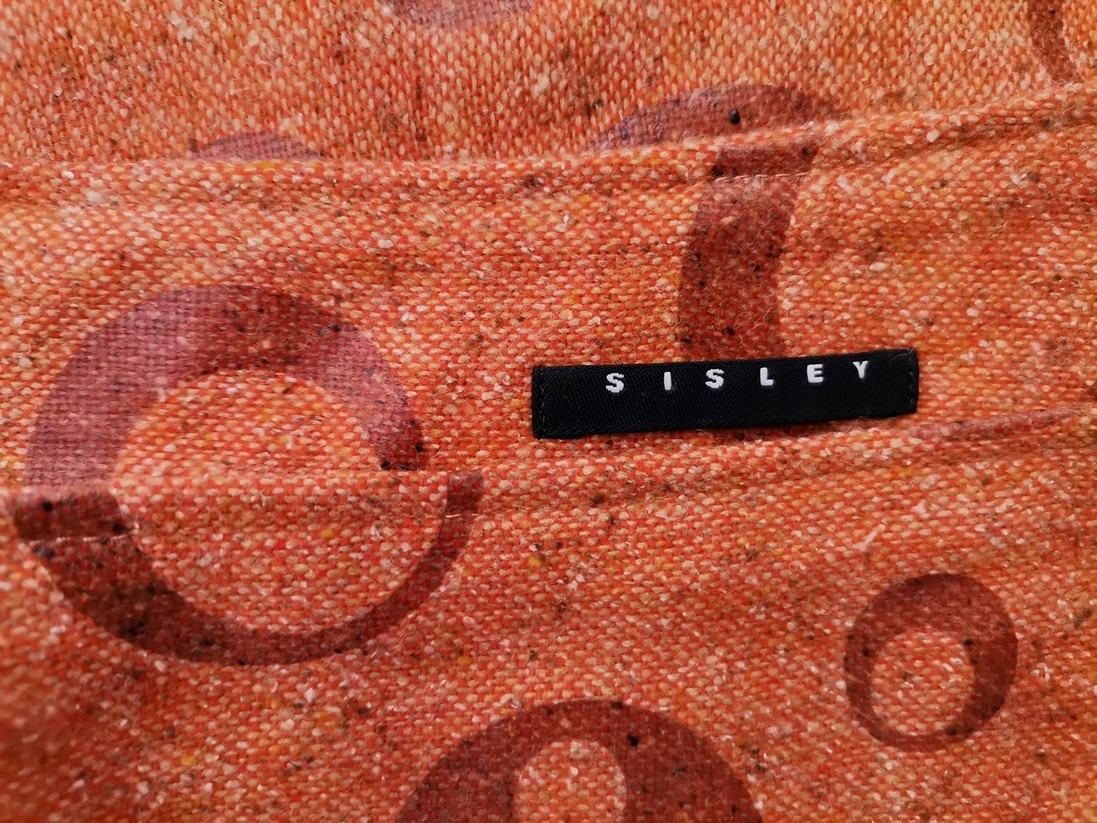 Sisley Stl 46 Färg Orange Rak och pennkjol Kjol Midi Material Ull