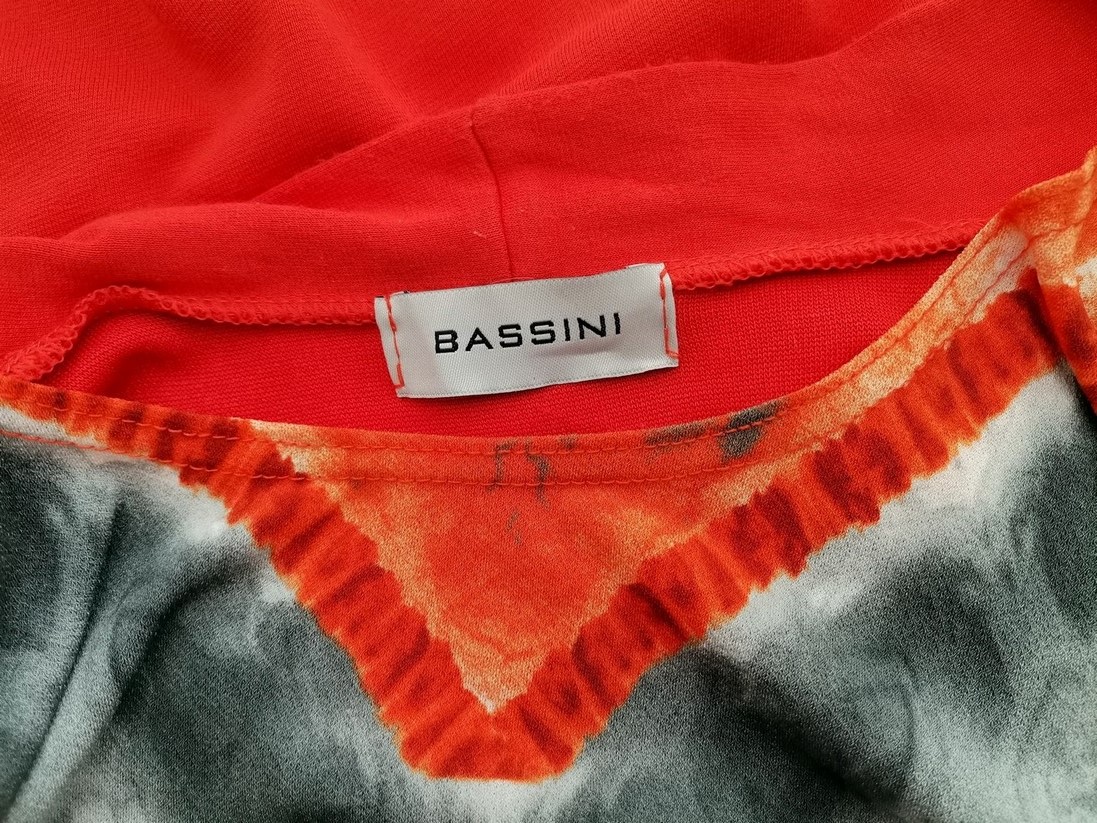 Bassini Stl 20 (48) Färg Orange Rund urringning Blus ärm 3/4 Material Viskos