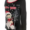 Betty Boop Stl 12/14 (40/42) Färg Svart Rund urringning Blus Långärmad Material Bomull 100%