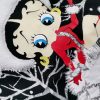 Betty Boop Stl 12/14 (40/42) Färg Svart Rund urringning Blus Långärmad Material Bomull 100%