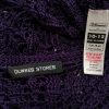 Dunnes Stl 10/12 (38/40) Färg Lila V-ringning Koftbolero ärm 3/4 Material Viskos 100% Öppet stickat