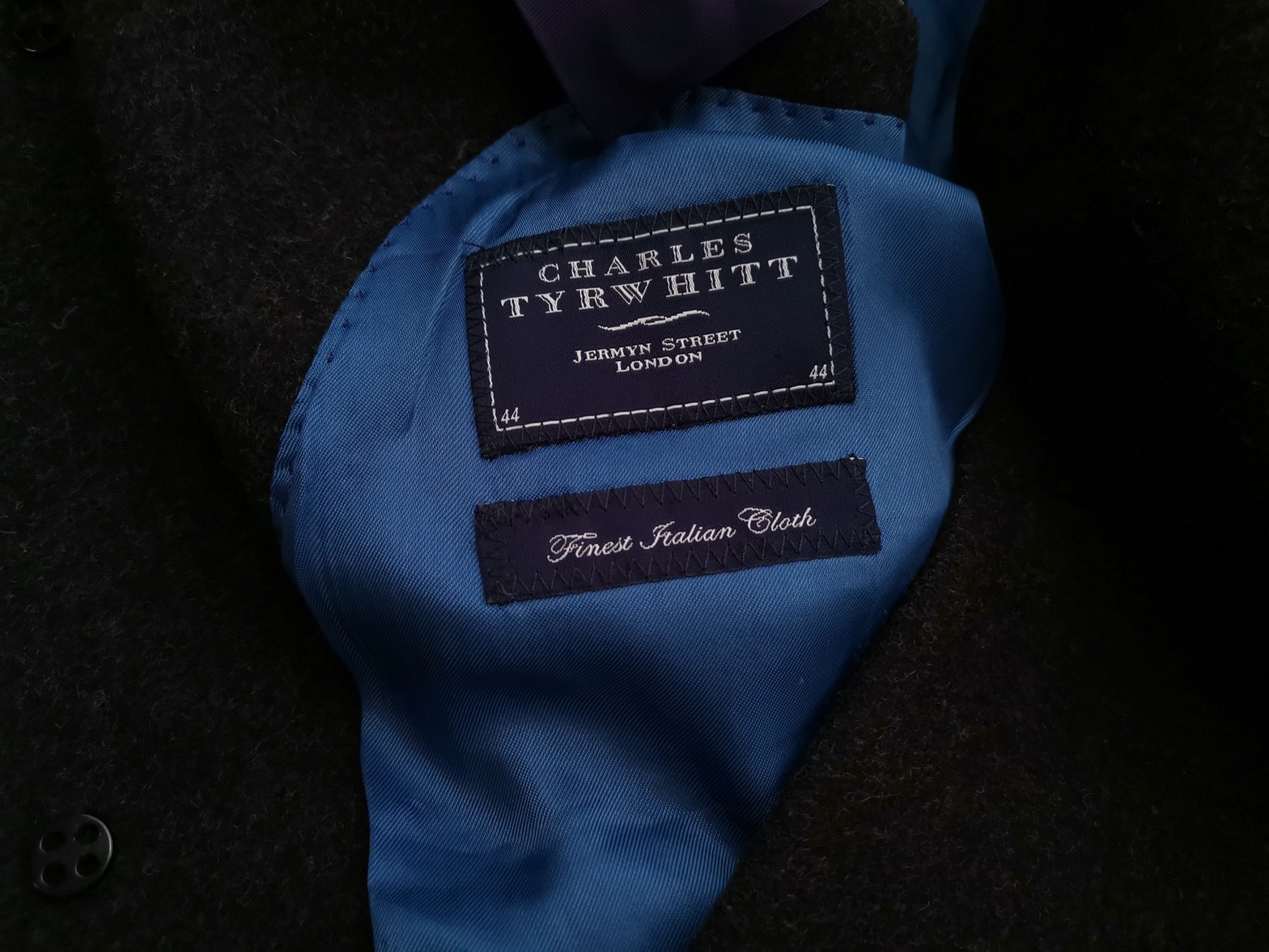 Charles Tyrwhitt Stl 44 (XL) Färg Grå Herr Jacka Långärmad Material Ull