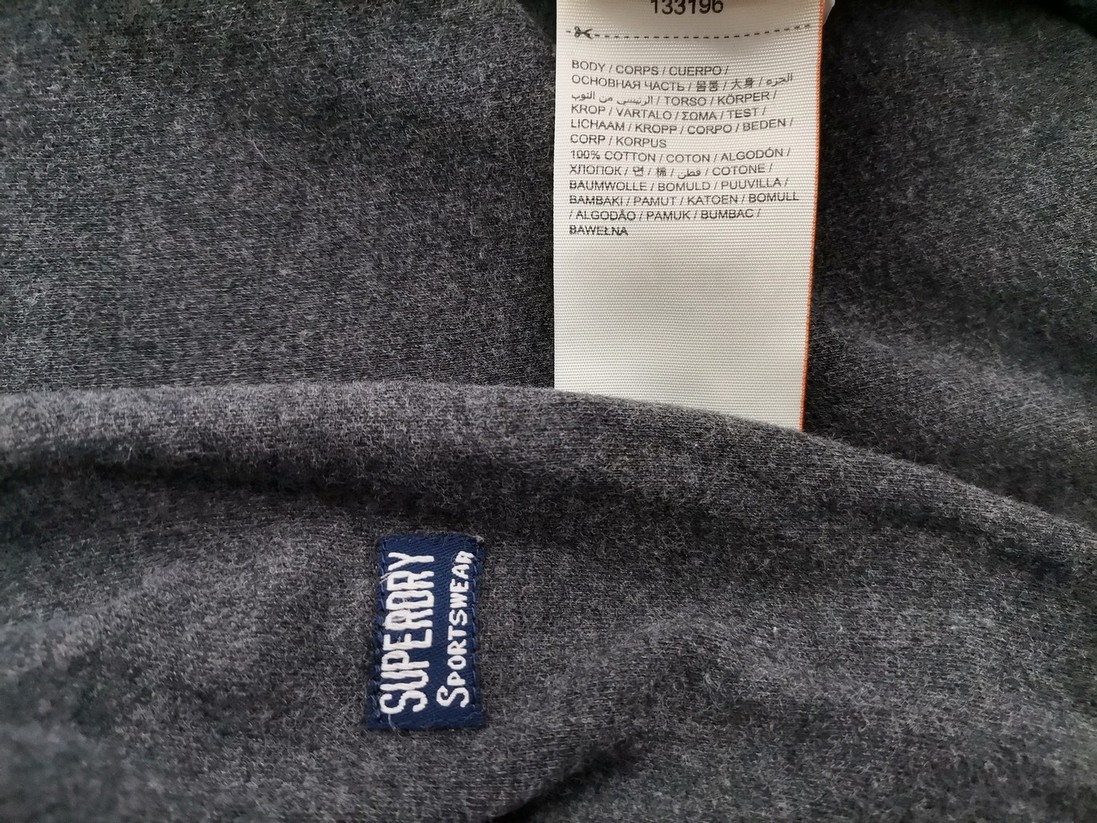 Superdry Stl L Färg Grå Herr Tröja Långärmad Material Bomull 100%