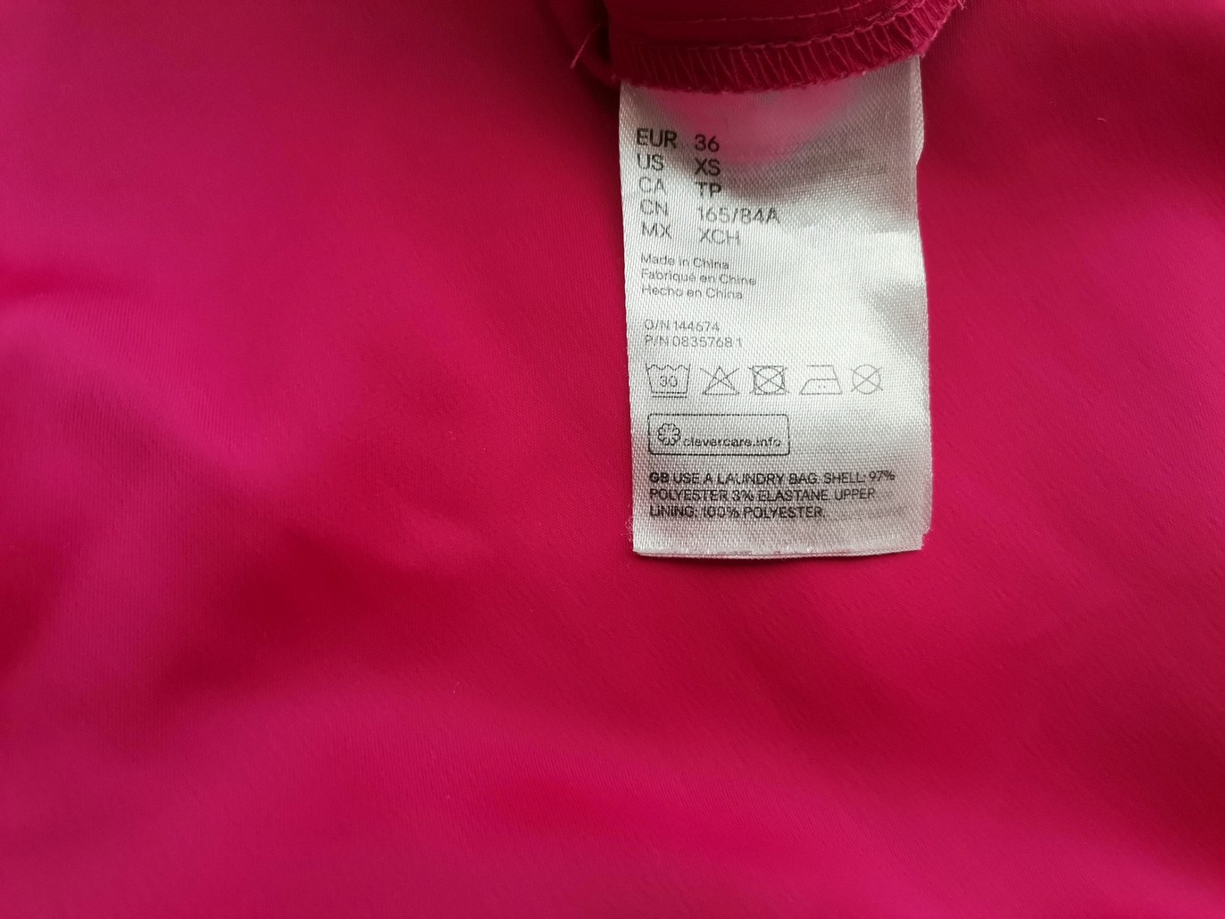 H&m Stl 36 Färg Fuchsia Båtringning Maxi Klänning Kortärmad Lång