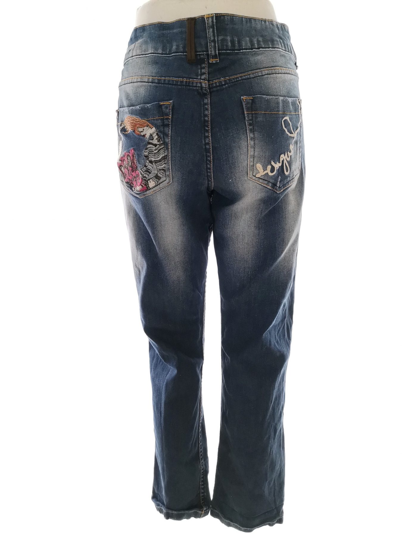 DESIGUAL Stl 32 Färg Blå Jeans Material Bomull