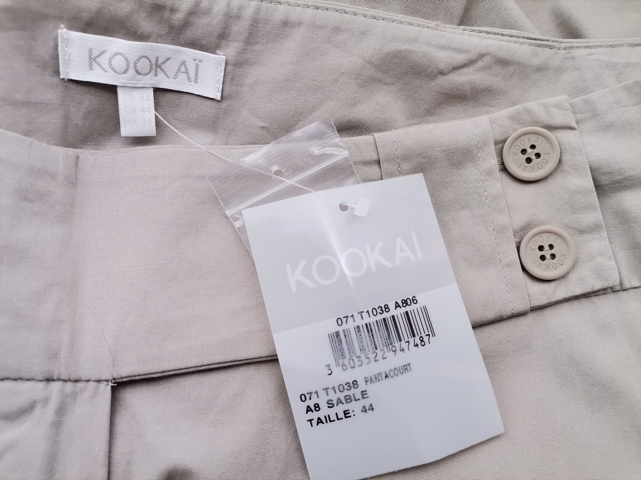 Kookai Stl 44 Färg Beige Shorts Material Bomull