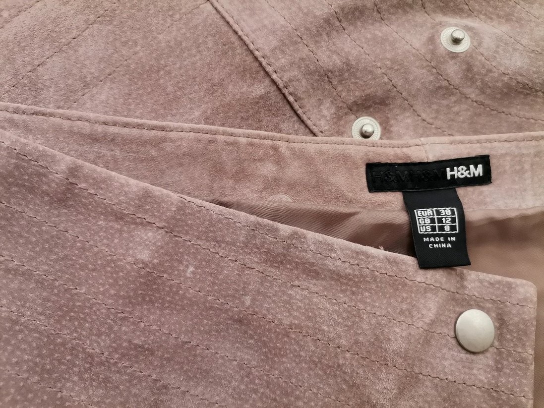 H&m Stl 38 Färg Beige Minikjol Kjol Kort