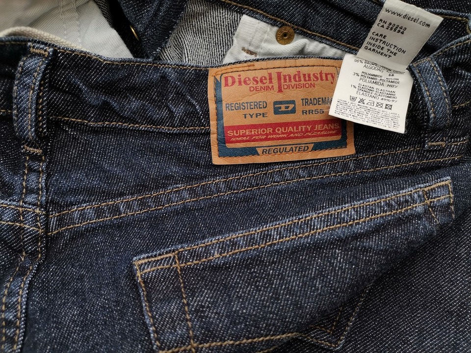 Diesel Stl 29 Färg Marinblå Jeans Material Bomull