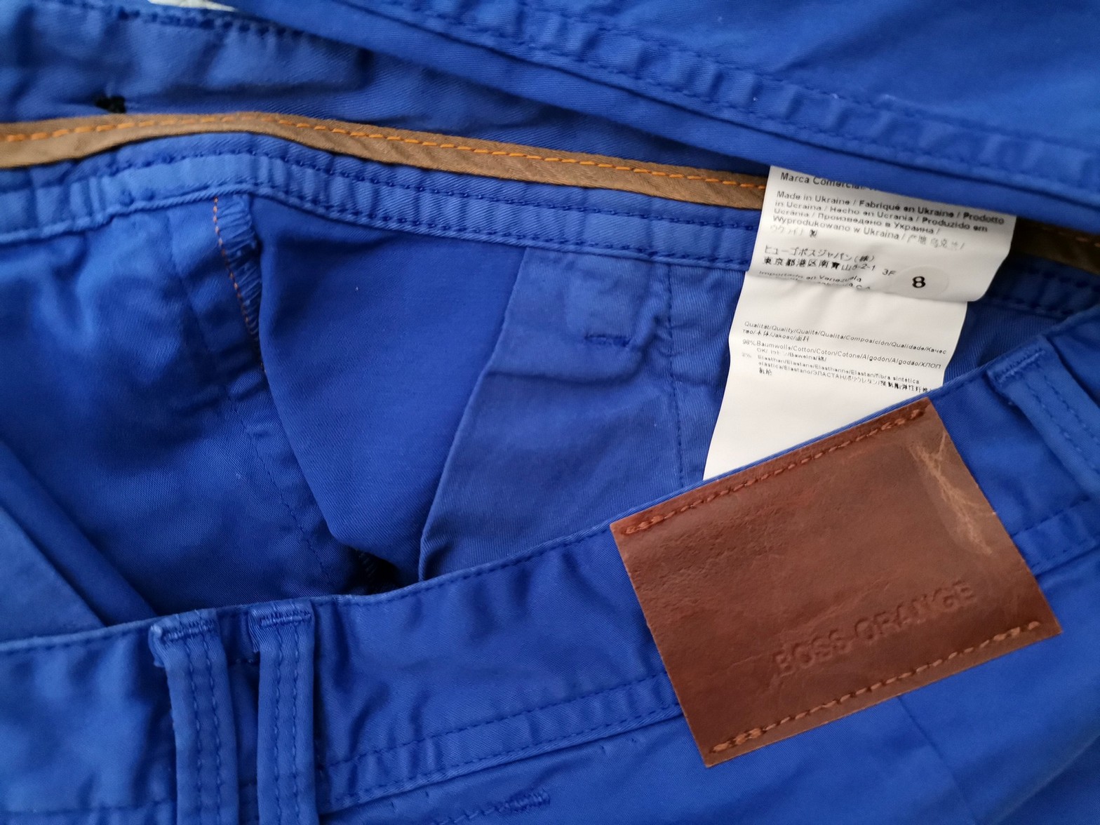 Hugo Boss Stl 31/32 (M) Färg Blå Material Bomull