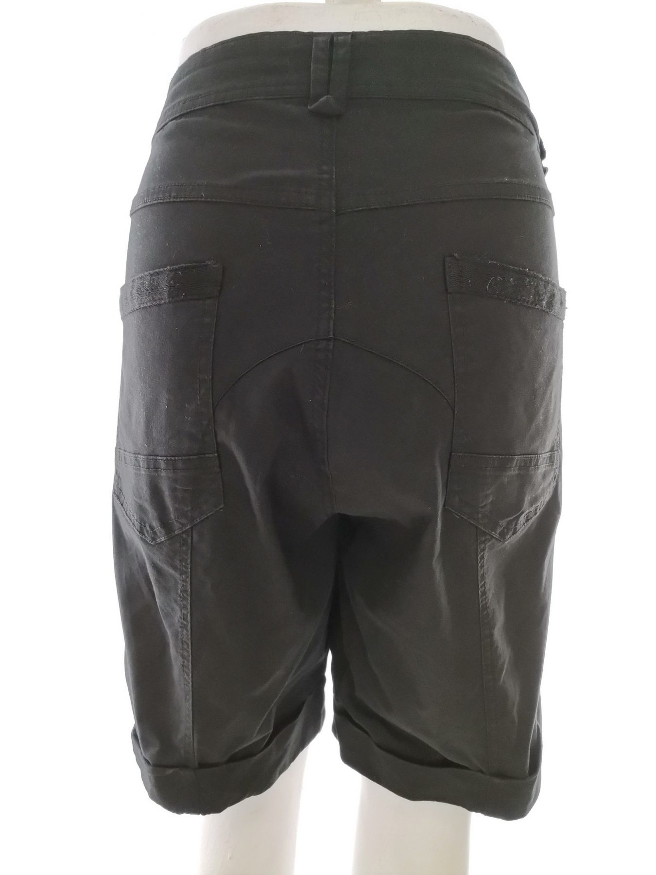 Zizzi Stl 44 Färg Svart Shorts Material Bomull