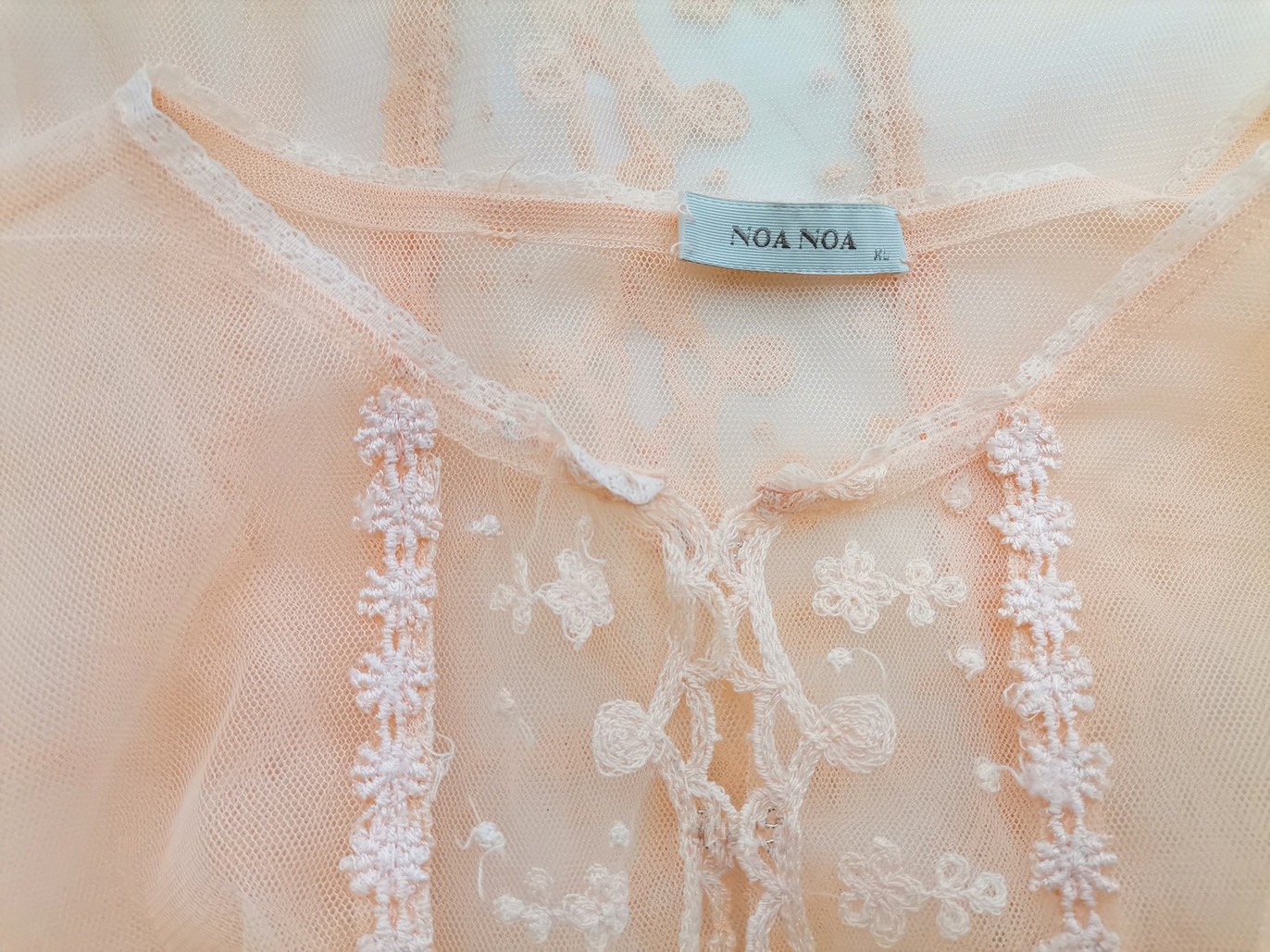 Noa noa Stl XL Färg Pudrig Rosa Rund hals Blus Kortärmad