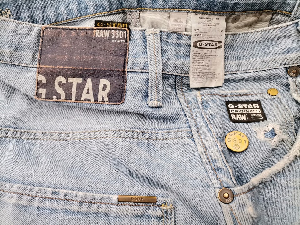 G-Star Raw Stl W30 L32 Färg Blå Material Bomull 100%