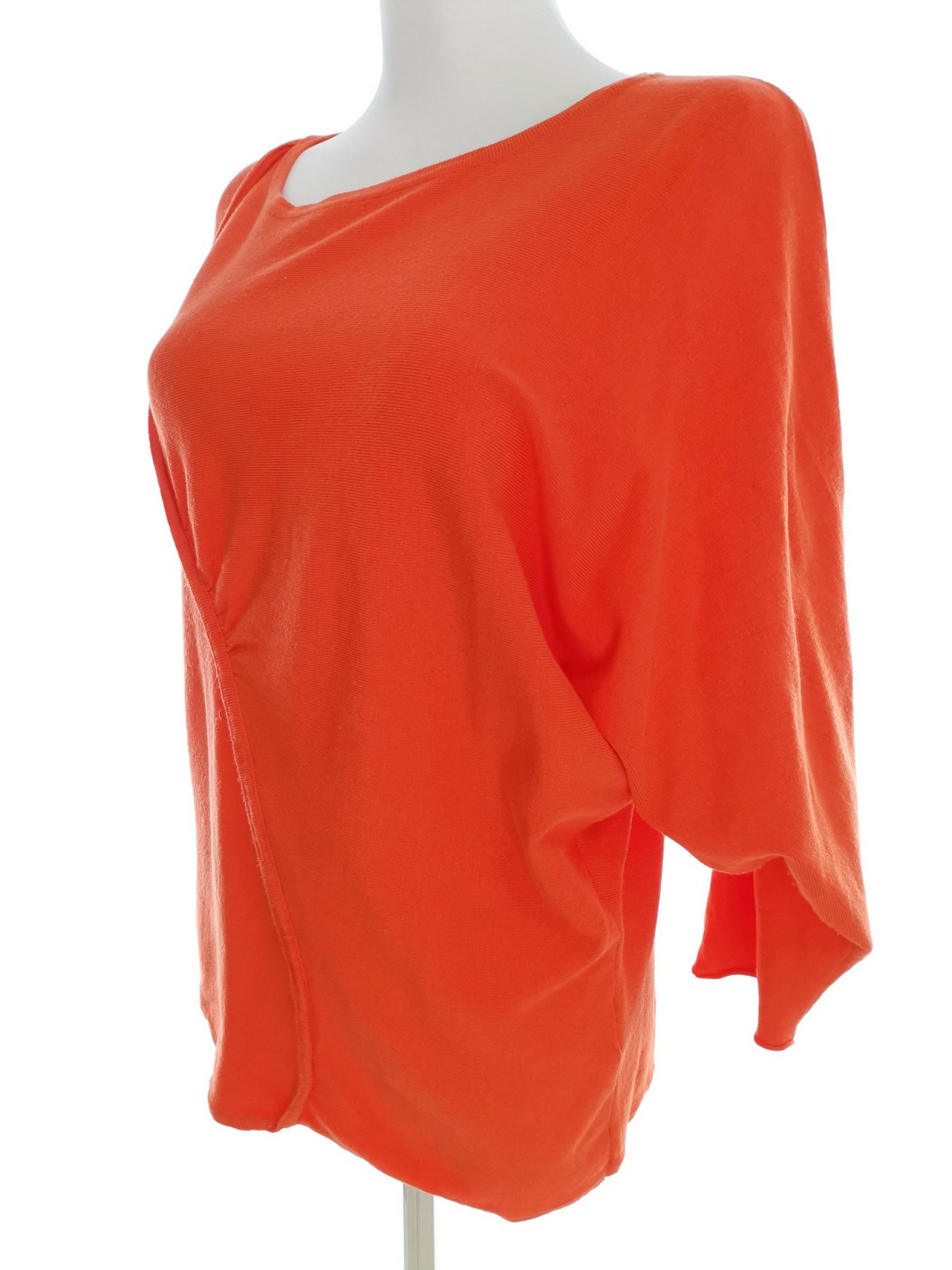 BITTE KAI RAND Stl M Färg Orange Rund urringning Blus ärm 3/4 Material Viskos