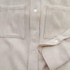 Massimo dutti Stl M Färg Elfenben Krage Knäppt Skjort Blus Långärmad