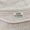 ACNE Studios Stl S Färg Elfenben Rund urringning Stickad Klänning Långärmad Knälängd Material Bomull 100%