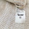 ACNE Studios Stl S Färg Elfenben Rund urringning Stickad Klänning Långärmad Knälängd Material Bomull 100%