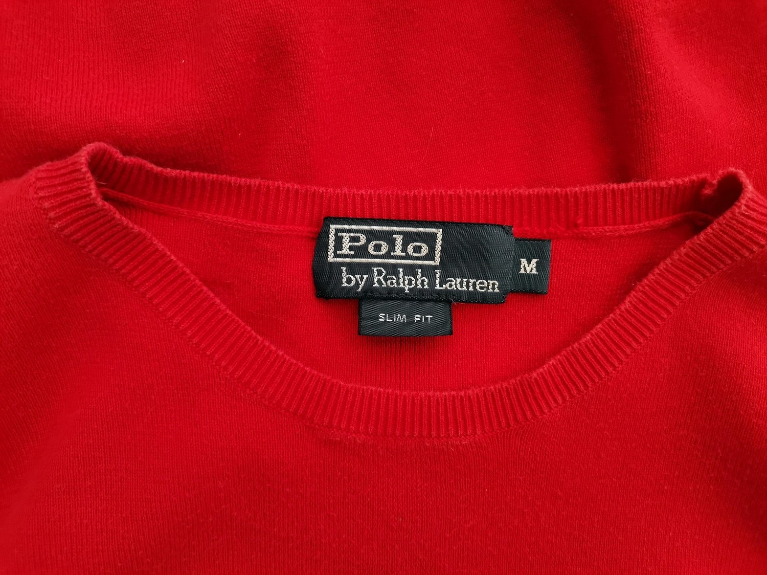 Polo Ralph Lauren Stl M Färg Röd Herr Tröja Långärmad Material Bomull 100%