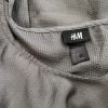 H&m Stl 36 Färg Silver Rund urringning Skal Klänning Kortärmad Knälängd