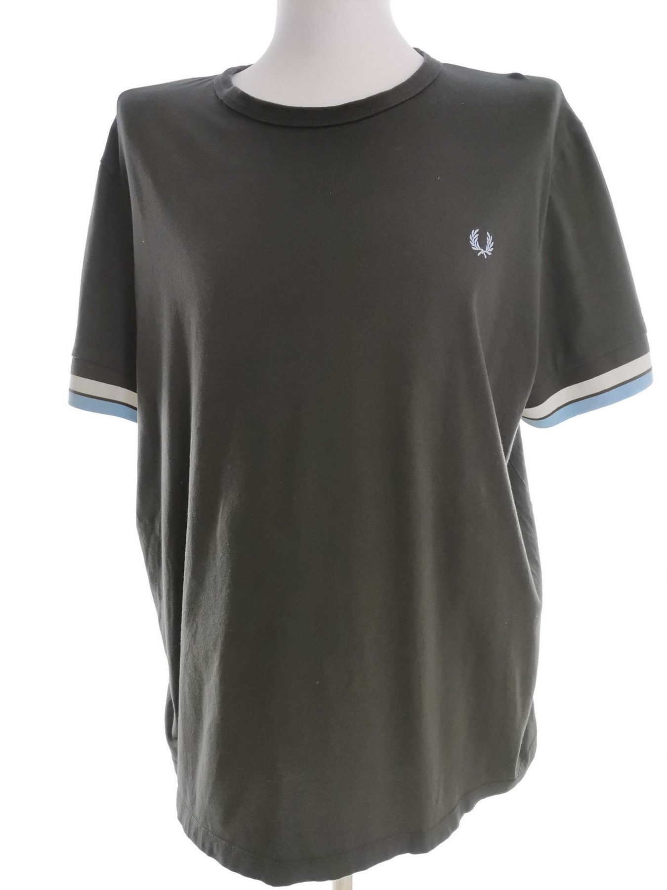 Fred Perry Stl XXL Färg Khaki Herr T-shirt Kortärmad Material Bomull 100%