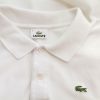 Lacoste Stl 5 (XXL) Färg Vit Krage Herr Polo Kortärmad Material Bomull 100%