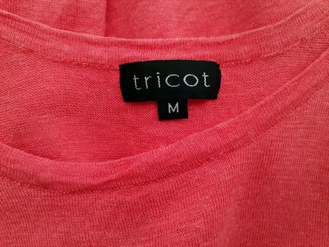 Tricot Stl M Färg Rosa U-ringning Blus Ärmlös Material Lin 100%