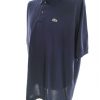 Lacoste Stl 9 (XXXL) Färg Marinblå Krage Herr Polo Kortärmad Material Bomull 100%