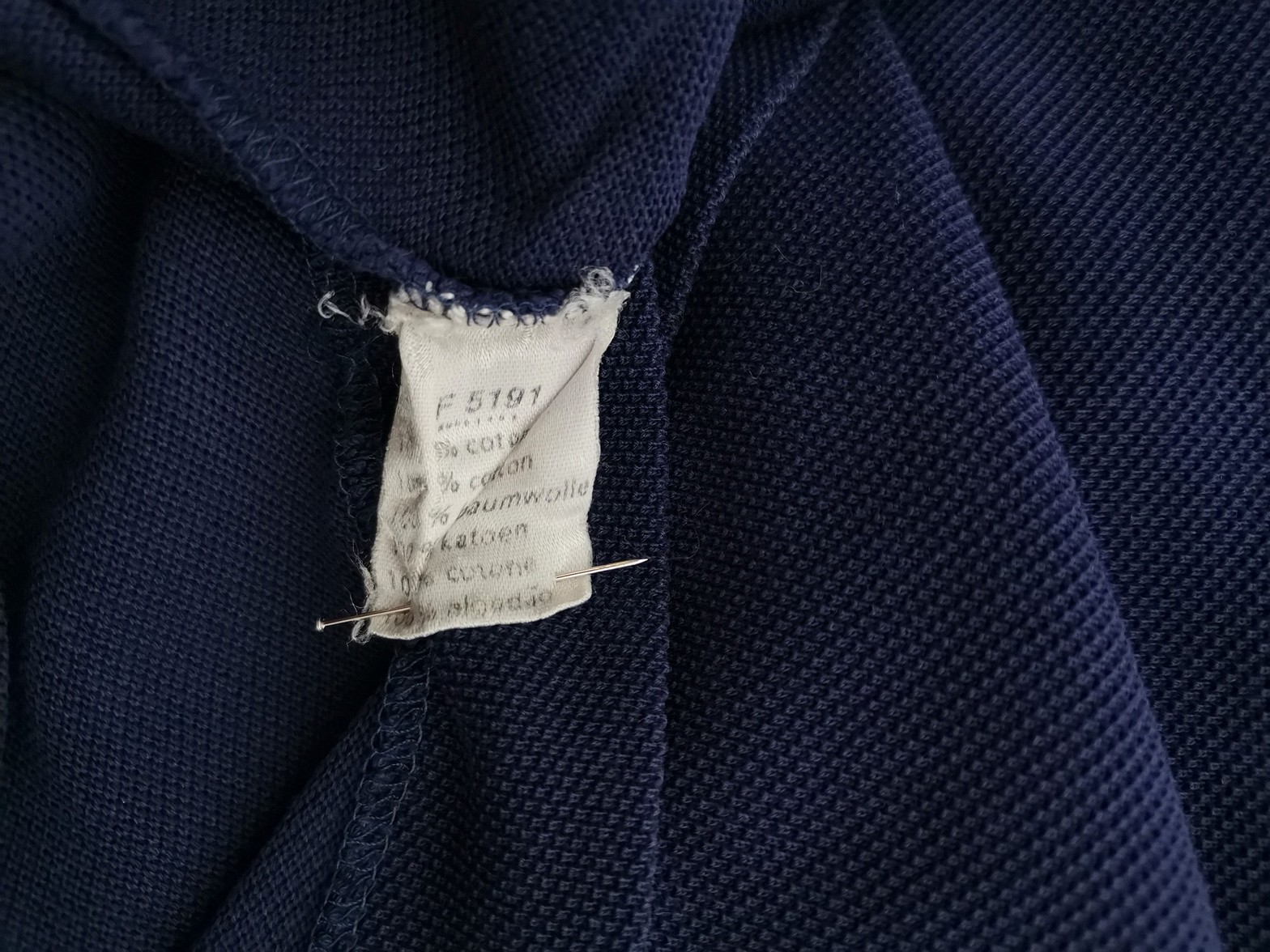 Lacoste Stl 9 (XXXL) Färg Marinblå Krage Herr Polo Kortärmad Material Bomull 100%