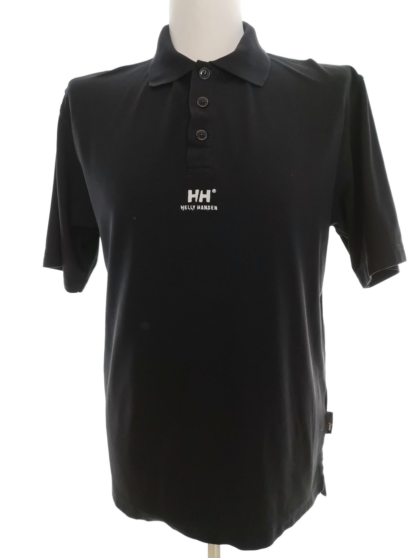 HELLY HANSEN Stl M Färg Svart Krage Herr Polo Kortärmad