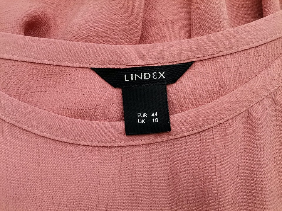 Lindex Stl 18 (44) Färg Rosa Rund urringning Blus Ärmlös Material Viskos 100%