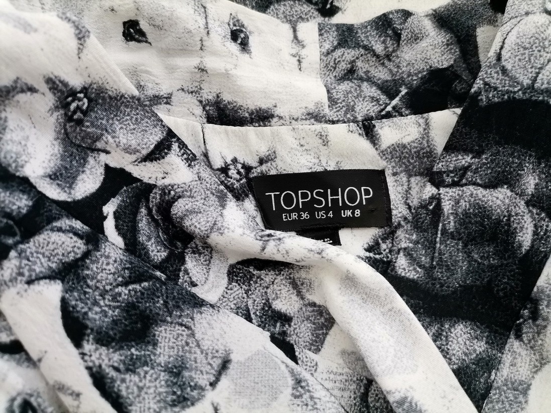 Topshop Stl 8 (36) Färg Grå V-ringning Öppen kavaj Långärmad Material Viskos 100%