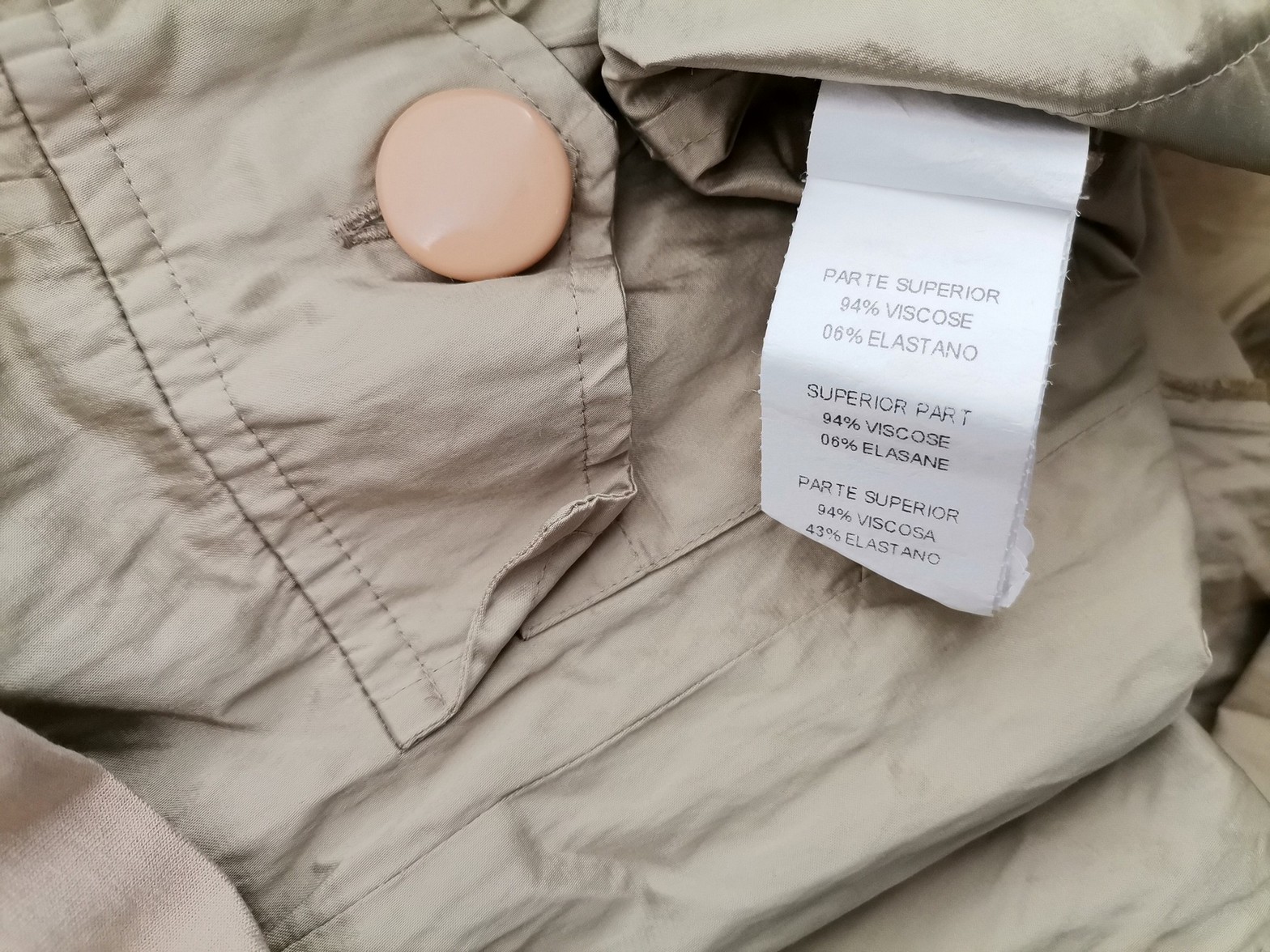 lucidez Stl 2 (38) Färg Beige U-ringning Raka Klänningen Ärmlös Knälängd Material Viskos