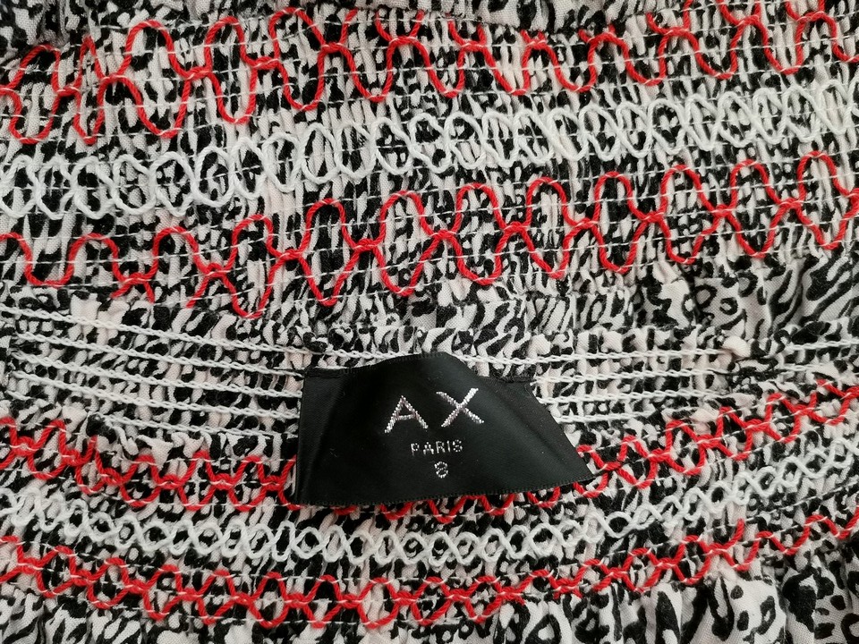 AX Armani Exchange Stl 8 (36) Färg Svart Hängselbyxor Ärmlös Material Bomull 100%