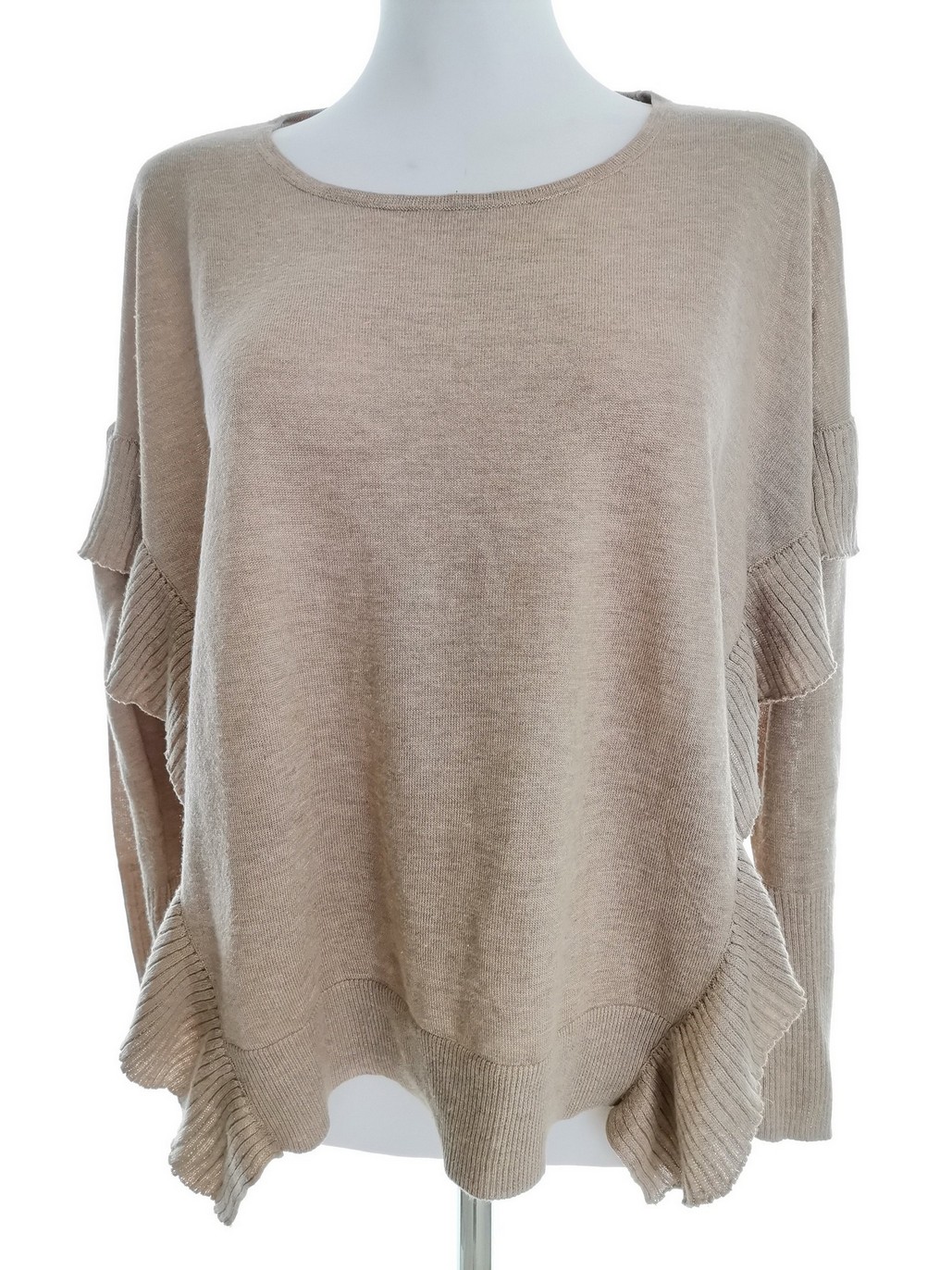 InWear Stl S Färg Beige Båtringning Tröja Långärmad Material Viskos Finstickat