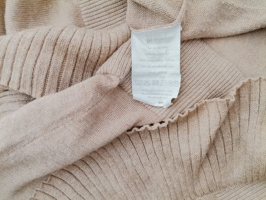 InWear Stl S Färg Beige Båtringning Tröja Långärmad Material Viskos Finstickat