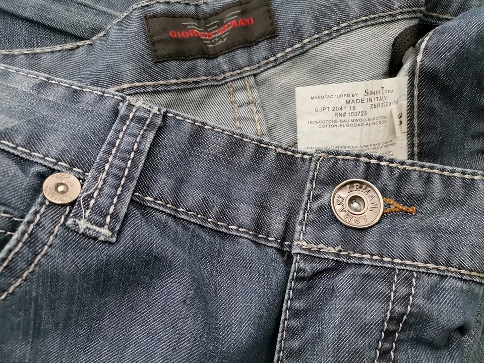 ARMANI Stl 34 Färg Blå Material Bomull 100%