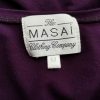 The Masai Stl M Färg Lila Rund urringning Blus ärm 3/4 Material Viskos