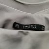 ZARA BASIC Stl S Färg Silver Kvadratisk urringning Blus Ärmlös