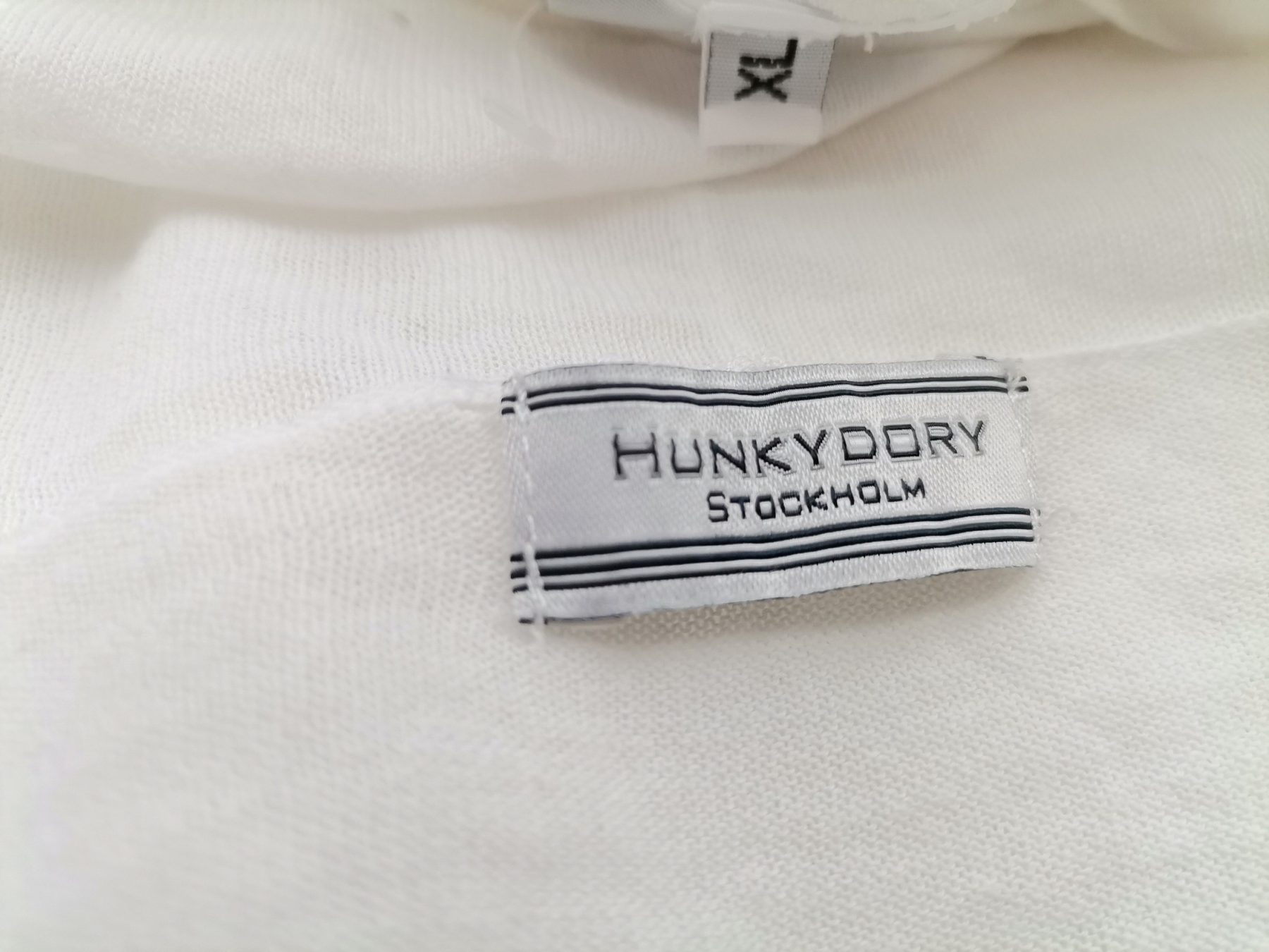 Hunkydory Stl XL Färg Vit Krage Knäppt kofta Långärmad Material Bomull 100% Finstickat