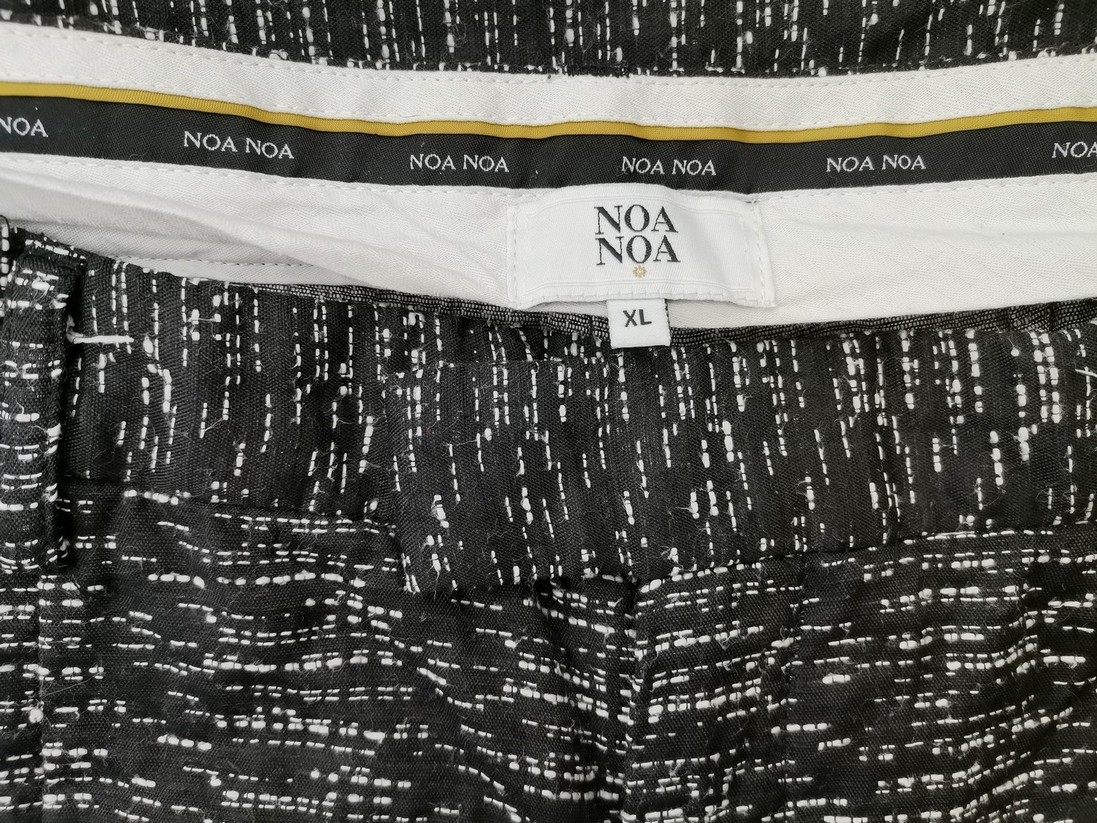 Noa noa Stl XL Färg Svart Eleganta Byxor Material Bomull