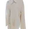 Liz Claiborne Stl XL Färg Beige Krage Knäppt Tunika Blus Långärmad Material Lin 100%