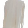 Liz Claiborne Stl XL Färg Beige Krage Knäppt Tunika Blus Långärmad Material Lin 100%