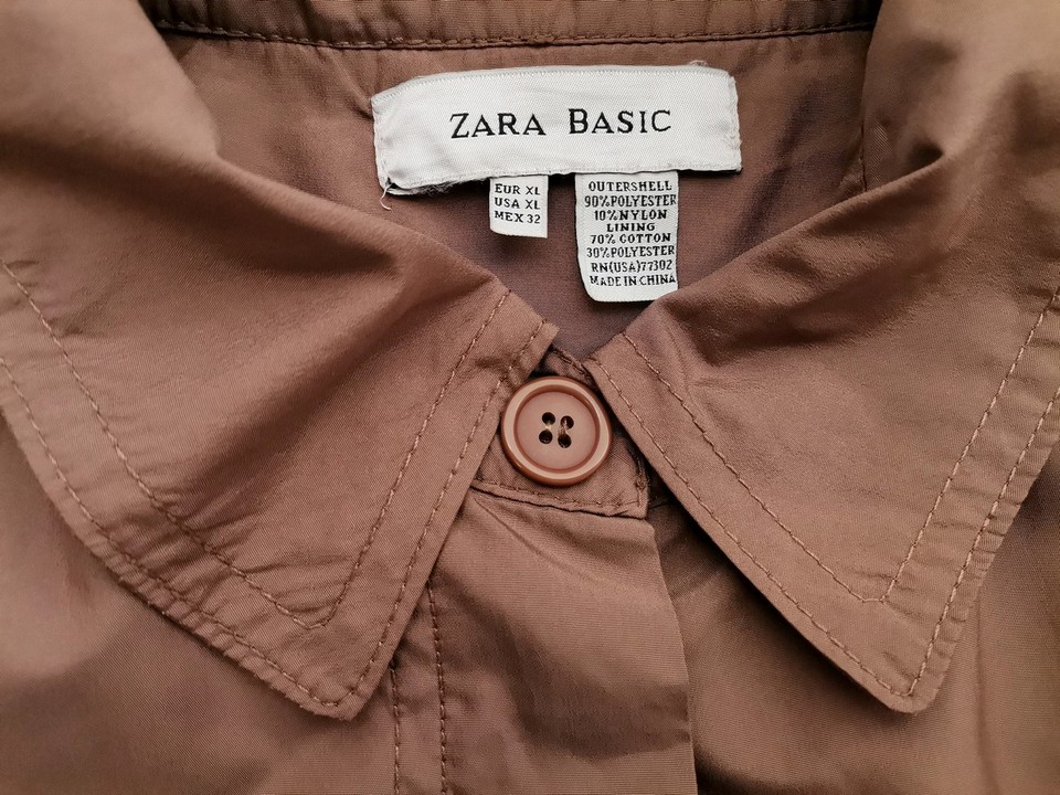 ZARA BASIC Stl XL Färg Brun Kappa Långärmad