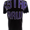 G-Star Raw Stl L Färg Svart Herr T-shirt Kortärmad Material Bomull 100%