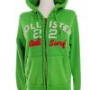 Hollister Stl S Färg Grön Sweatshirt med Dragkedja Långärmad Material Bomull