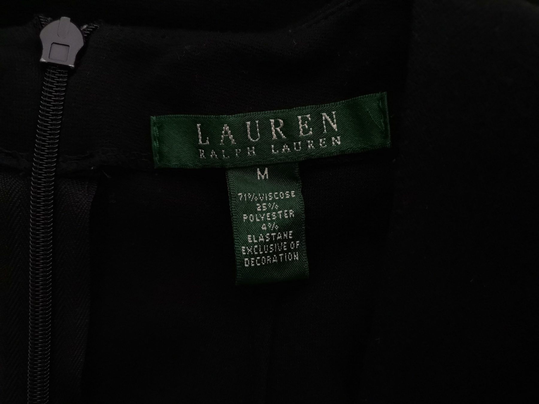 Lauren ralph lauren Stl M Färg Svart V-ringning Omlott Klänning Ärmlös Midi Material Viskos